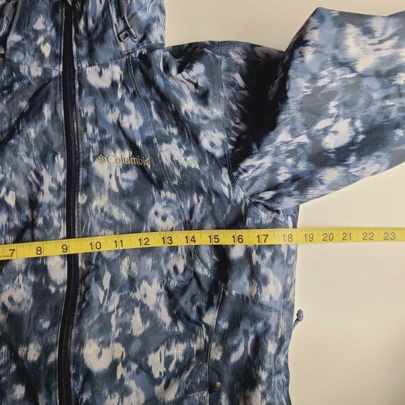 Columbia Jacket Women's Size XS Full Zip Hooded Omni Tech Lined Winter Coat Blue - Picture 5 of 10